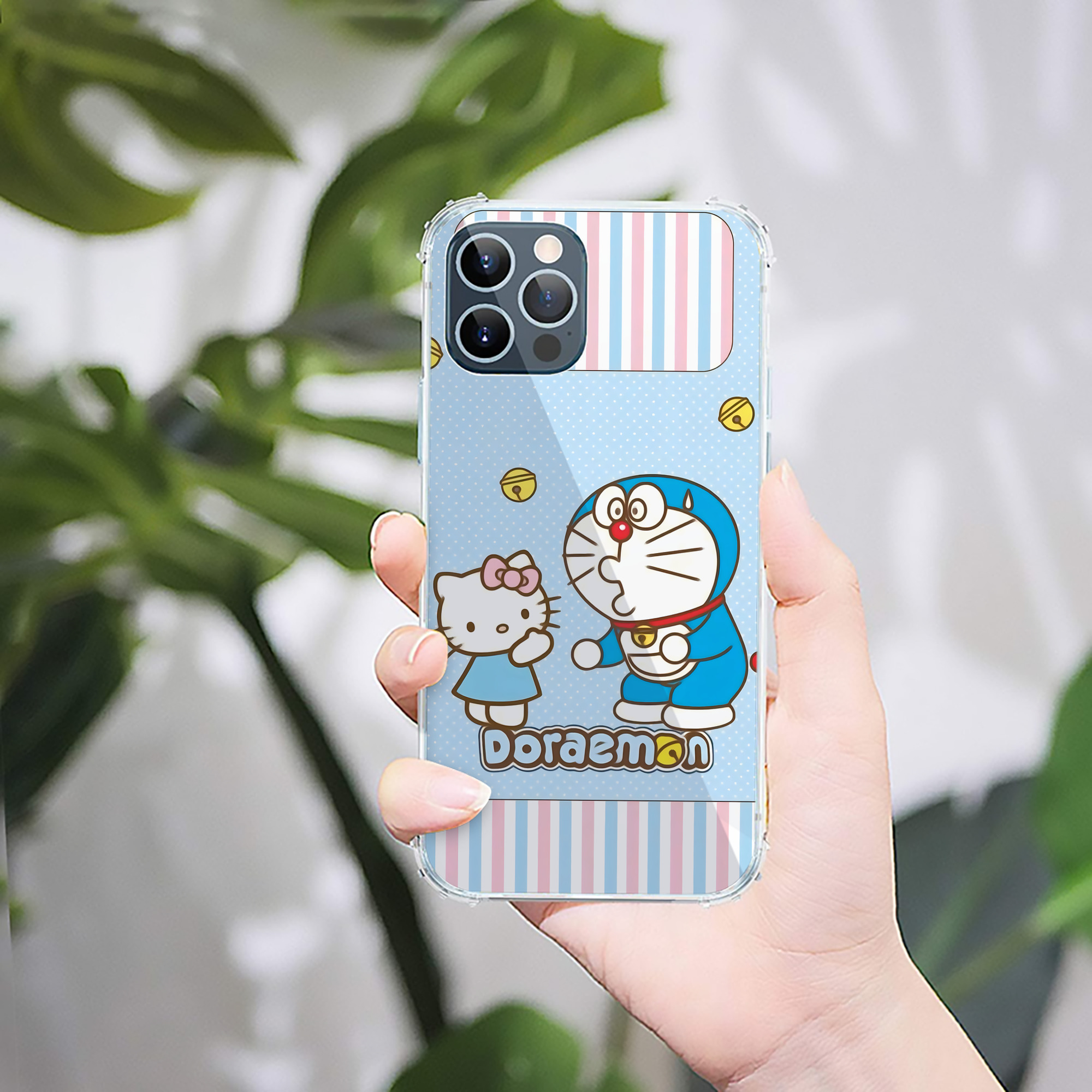 （画像用） ドラえもん Doraemon 【iPhone 12シリーズ対応】透明スマホケース（クリアソフトケース）